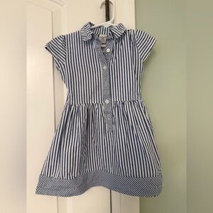 Carter's Navy and White Striped Casual Dress